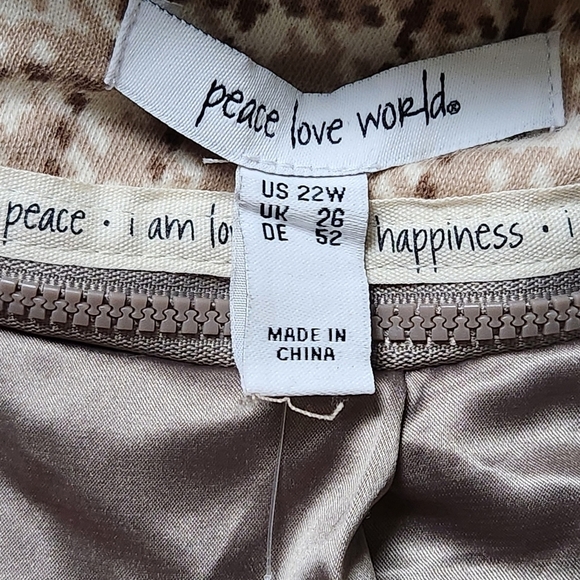 NEW Size 22W Blazer Jacket neutral houndstooth hood pockets PEACE LOVE W… - Picture 11 of 13